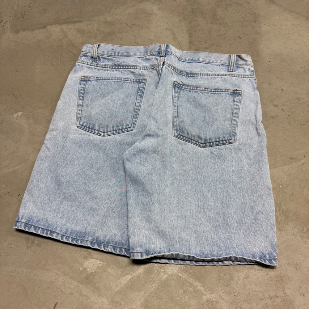 Vintage y2k Baggy Light Wash Faded Glory Jean Shorts - Picture 2 of 3